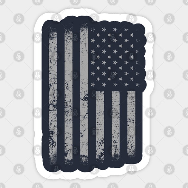 Used Look Grunge United States USA Flag Design Sticker by az_Designs
